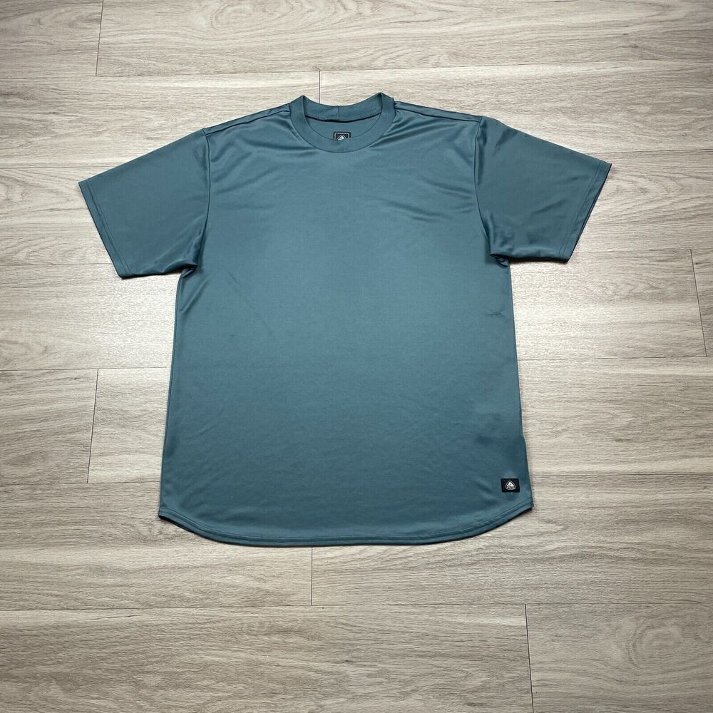 Nike Shirt Mens Large Blue ACG Outdoor Hiking Baselayer Short Sleeve